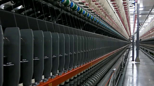 纺织厂的线轴视频下载