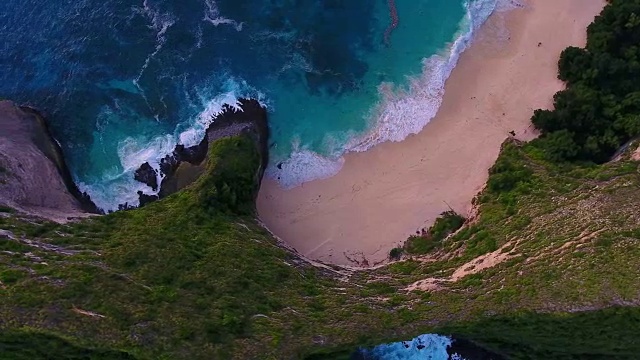克林金海滩鸟瞰图，努萨佩尼达视频素材