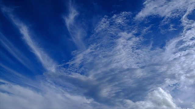 洁净的云，蔚蓝的天视频素材