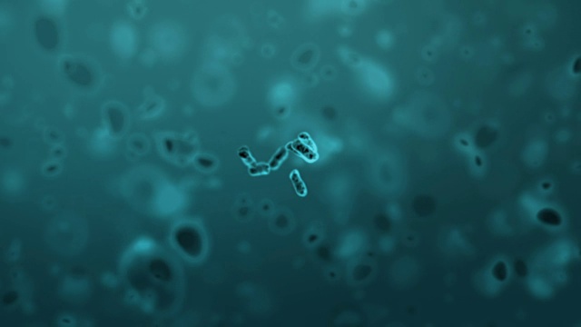 细菌克隆，美丽的3d动画视频素材