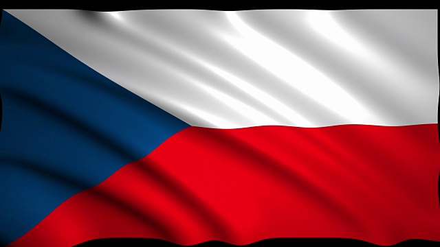捷克的3D渲染国旗视频下载