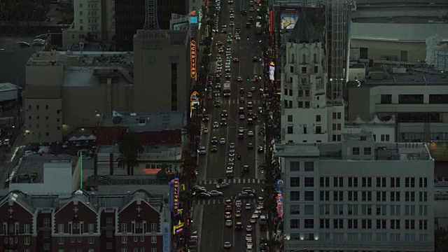 暮光之城洛杉矶好莱坞大道视频素材