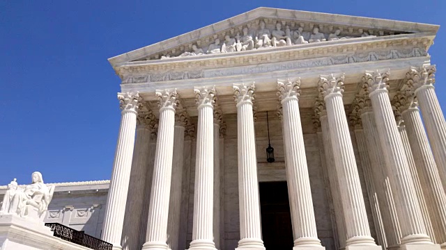 华盛顿特区的美国最高法院视频素材