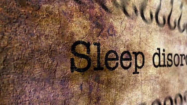 睡眠障碍的概念视频下载