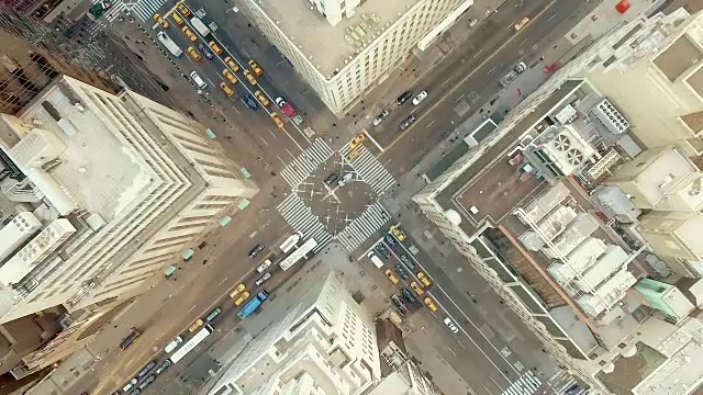 纽约市第五大道鸟瞰图视频素材
