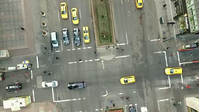 鸟瞰图公园大道在纽约市。视频素材