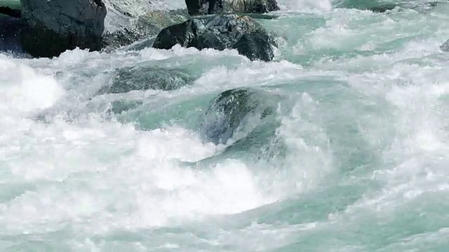 绿松石白水河急流视频下载