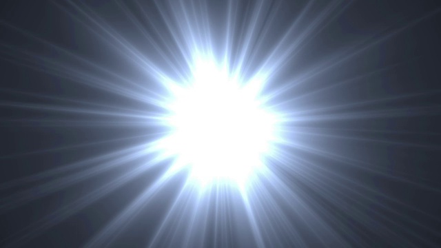 4K白色温暖的天堂灯从中心软光学镜头耀斑闪亮的动画艺术背景动画。运动图形自然照明灯光线闪亮效果动态丰富多彩。视频素材