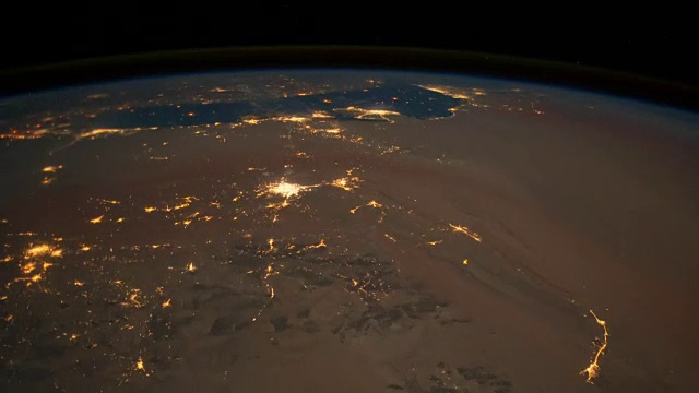 太空中的沙特阿拉伯和波斯高尔夫视频素材