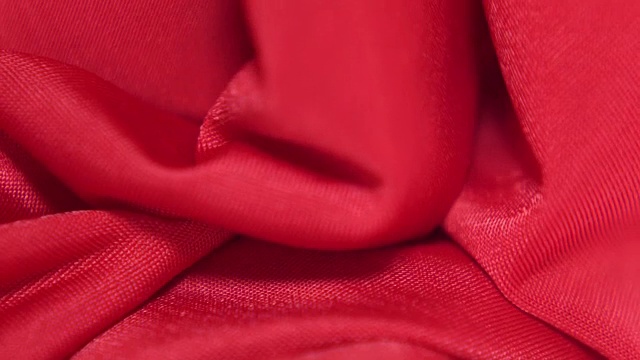 红缎织物背景慢动作视频素材