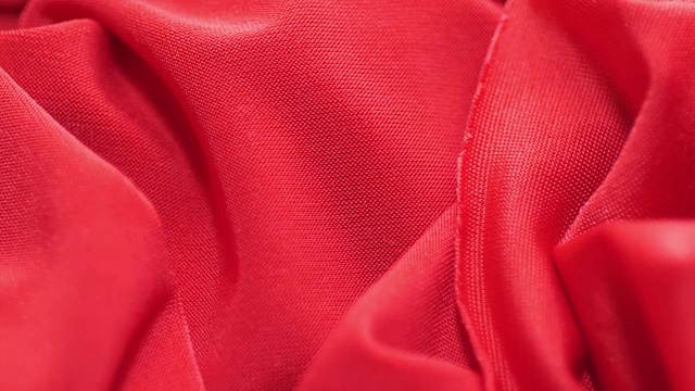 红缎织物背景慢动作视频素材