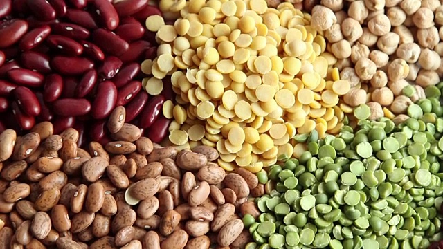 豆类是高蛋白食物视频素材