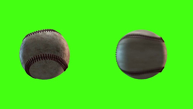 棒球运动的绿幕球视频下载