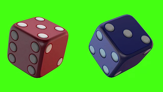 赌场赌博绿屏3d模型视频素材