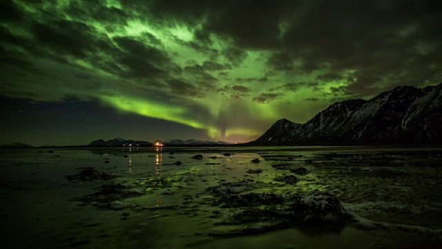 北极光——挪威的北极光视频素材