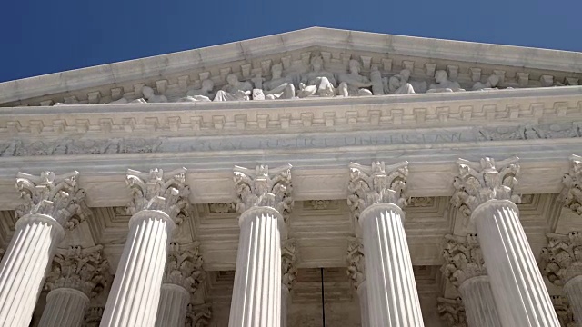 华盛顿特区的美国最高法院视频素材