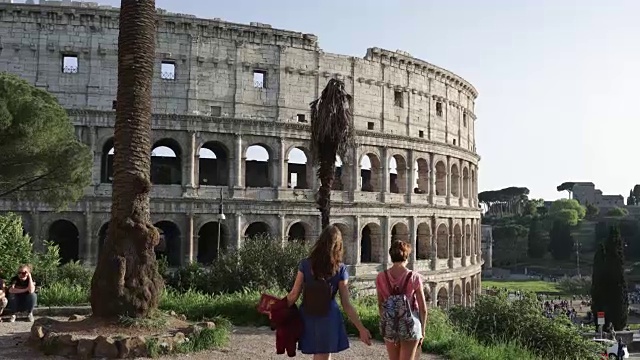 旅行者,罗马,女人,旅途视频素材