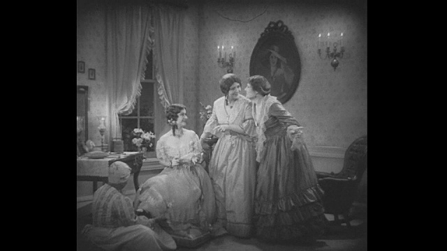 19世纪30年代，玛丽·托德和她的妹妹讨论婚姻视频素材