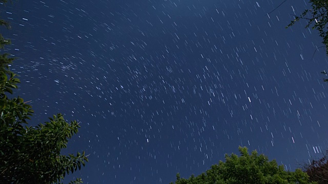 银河星迹，多曝光，拉帕洛马市，乌拉圭视频下载