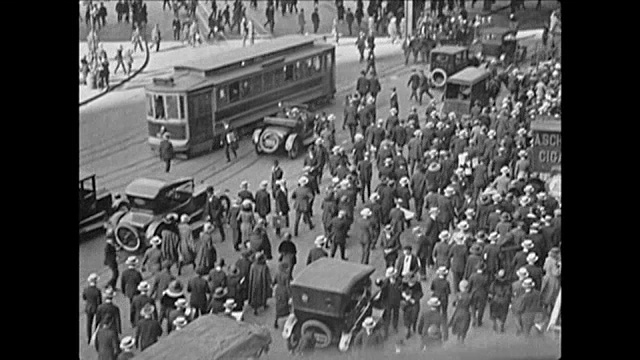1921繁忙的纽约街道视频下载