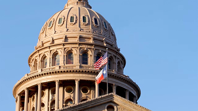 德克萨斯州奥斯汀:州议会大厦视频素材