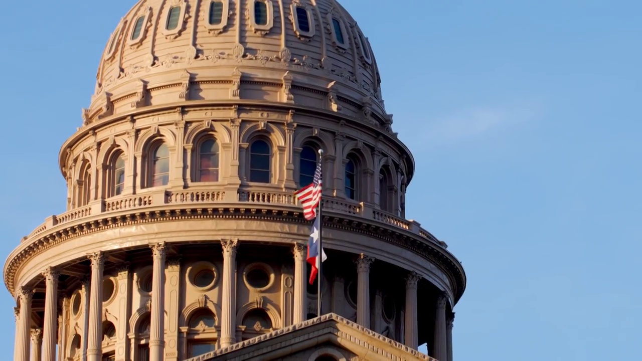 德克萨斯州奥斯汀:州议会大厦视频素材