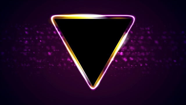 闪亮的 三角形 背景 霓虹灯视频素材下载 正版视频vcg42n Vcg Com