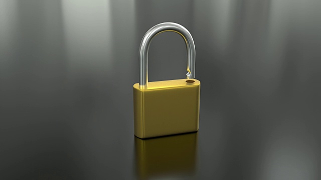 挂锁关闭开锁锁钥匙安全安全保护破解密码4k视频下载