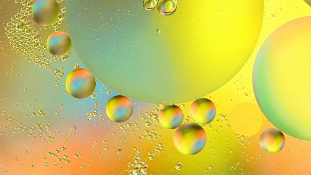 泡泡水上抽象背景彩色视频素材