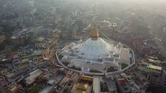 尼泊尔的Stupa Bodhnath katmandu - 2017年10月26日视频下载