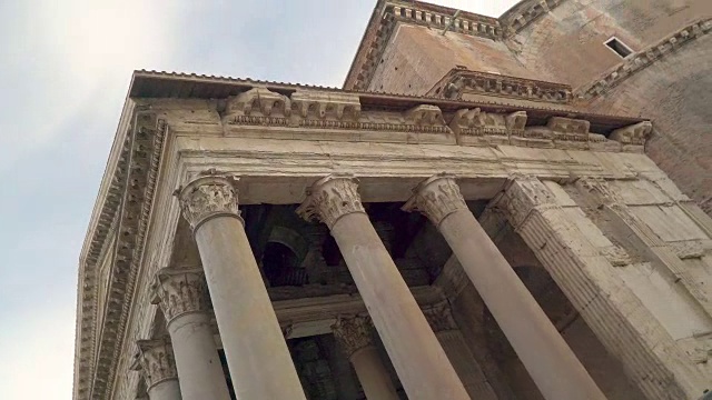意大利罗马城的万神殿教堂视频下载