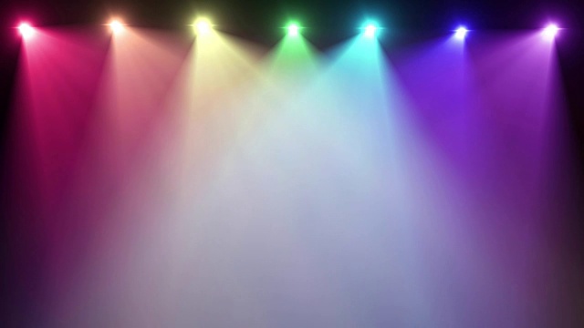 彩虹射灯的开启和关闭是随机的视频素材