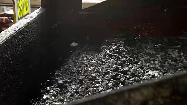 振动选煤输送机视频素材