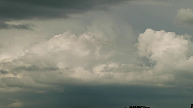 延时:暴风雨云在戏剧性的天空视频素材