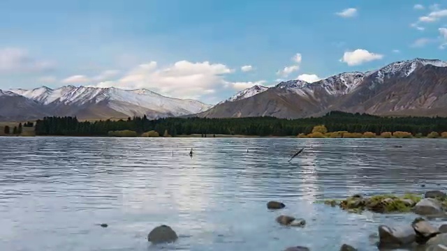 4K时光流逝:新西兰南岛的泰卡波湖。视频下载