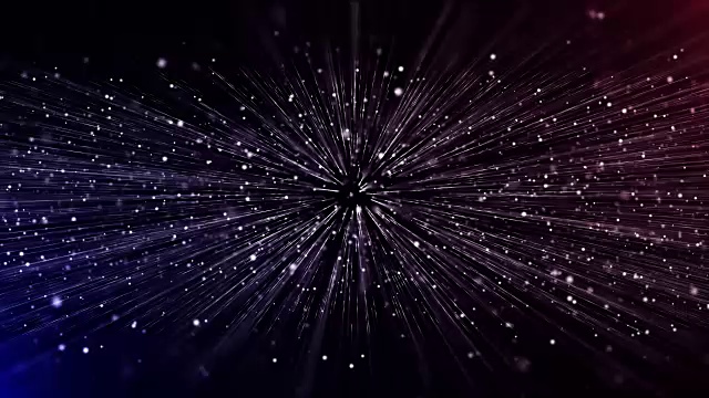 蓝色粒子闪光背景。循环动画视频素材