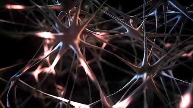 放电神经元跟踪射击(红色)-环视频素材