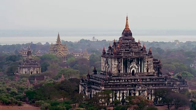 缅甸蒲甘的古庙视频下载