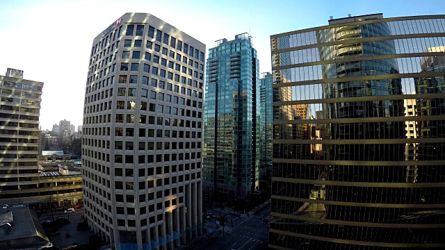 摩天大楼在温哥华视频素材