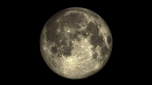 月亮被圆形阴影覆盖和覆盖视频素材
