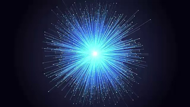 网络连接爆炸蓝色云抽象背景动画-新的动态技术运动多彩的视频片段视频下载