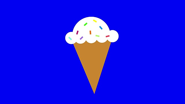 冰淇淋出现后左右摇晃色度键，屏幕变蓝视频下载
