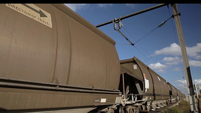 煤炭货物列车视频素材