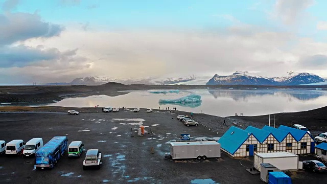 冰岛Jokulsarlon的冰山视频素材