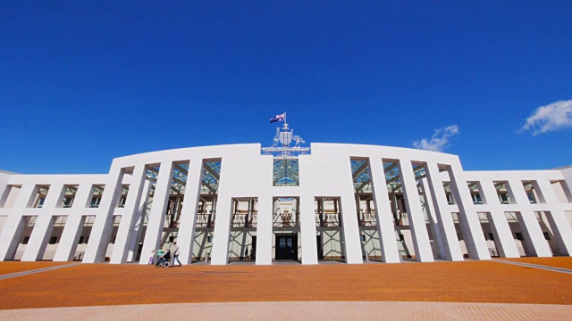 澳大利亚联邦议会大厦视频素材