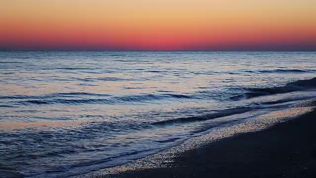 海边日落的循环视频素材