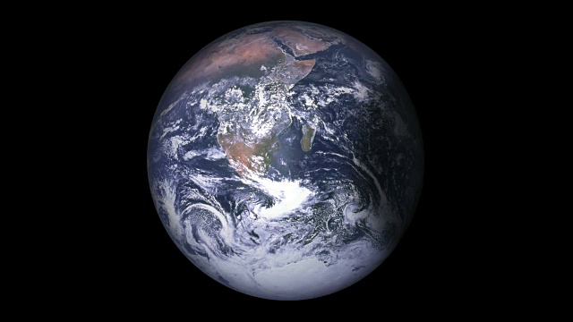 圆形阴影覆盖和覆盖地球(4k超高清)视频素材