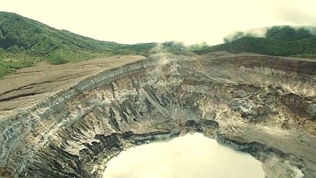 Poás哥斯达黎加的火山视频下载