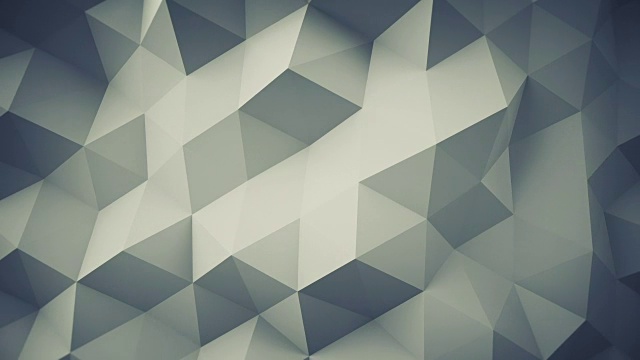 多边形几何灰色表面无缝循环三维动画视频素材