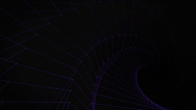 抽象的螺旋网络运动背景视频素材